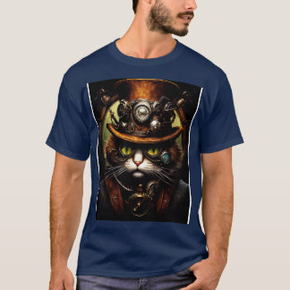 Stylish Steampunk Cat 1 T-Shirt