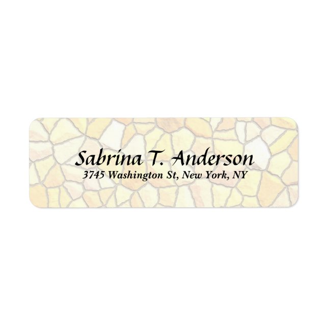 Stylish Stone Wall Elegant Script Modern (Front)