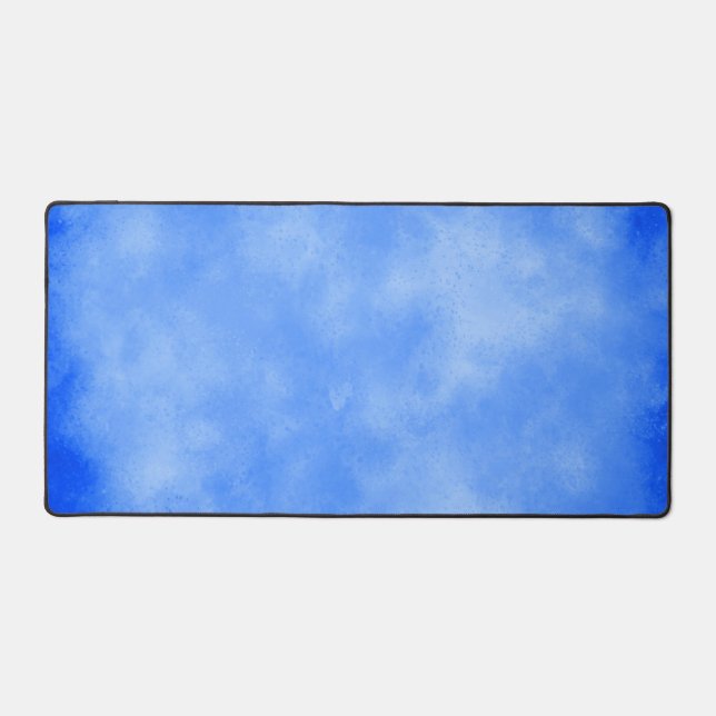 Stylish Storm cloud effect Blue Desk Mat (Front)