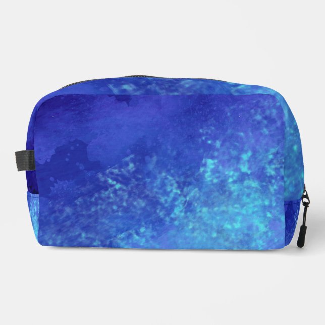 Stylish Storm cloud effect Blue Dopp Kit (Front)