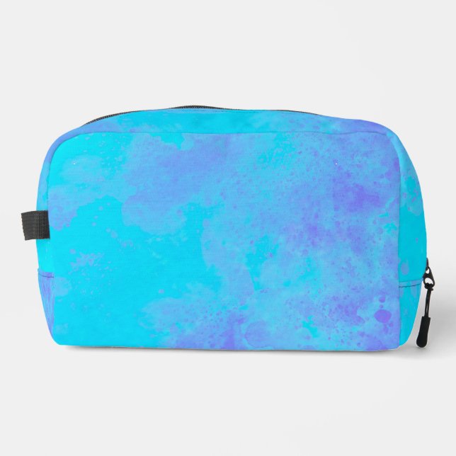 Stylish Storm cloud effect Blue purple Dopp Kit (Front)