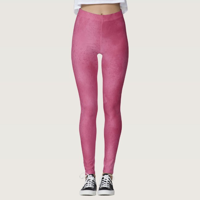 Stylish Storm cloud effect  Burgundy Blush   Leggings (Front)
