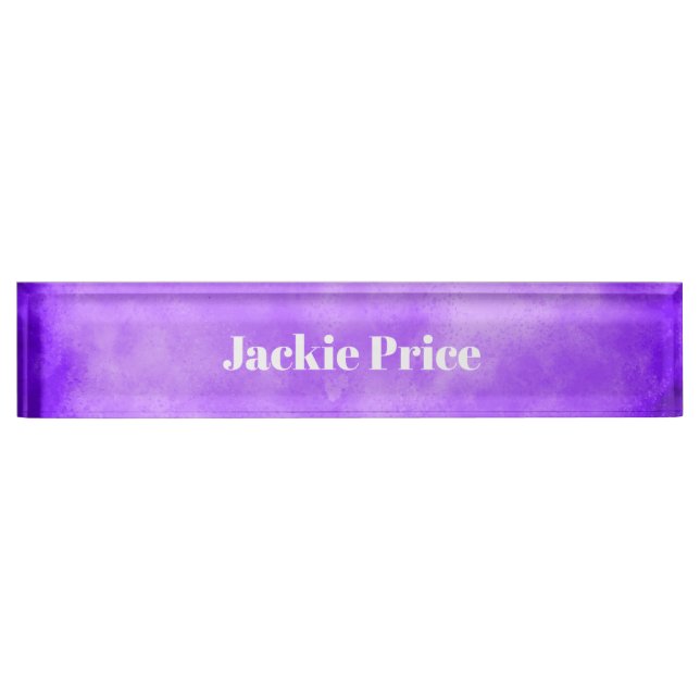 Stylish Storm cloud effect in Blue Nameplate (Front)