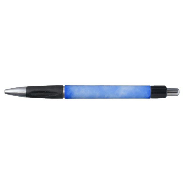 Stylish Storm cloud effect in Blue Pen (Front)