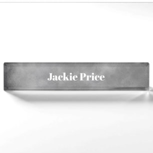 Stylish Storm cloud effect in Grey Nameplate