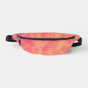 Stylish Storm cloud effect in  peach  Fanny Pack