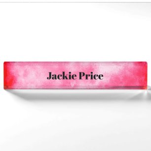 Stylish Storm cloud effect in Pink Nameplate