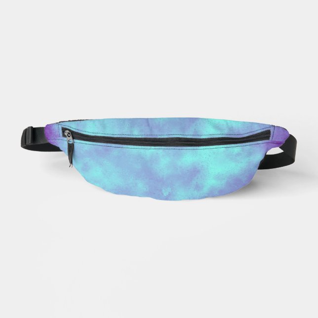 Stylish Storm cloud effect in Purple Blue  Fanny Pack (Front)