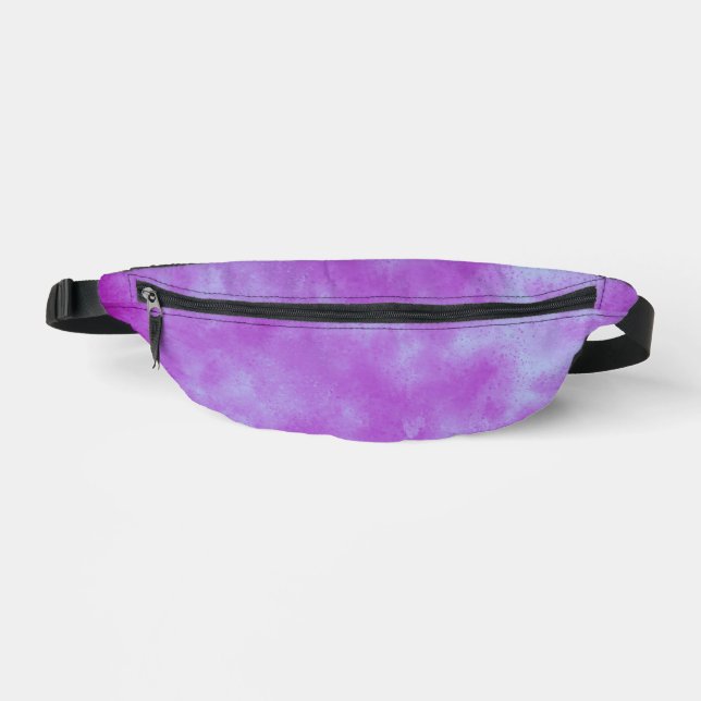 Stylish Storm cloud effect in Purple Fanny Pack (Front)