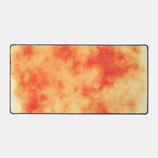 Stylish Storm cloud effect  Orange Desk Mat (Front)