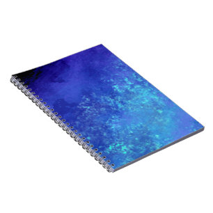 Stylish Storm cloud effect pattern blue Notebook