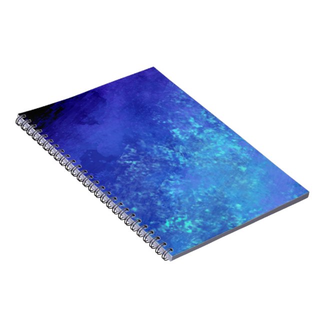 Stylish Storm cloud effect pattern blue Notebook (Right Side)