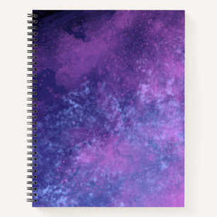 Stylish Storm cloud effect pattern Dark Blue Notebook