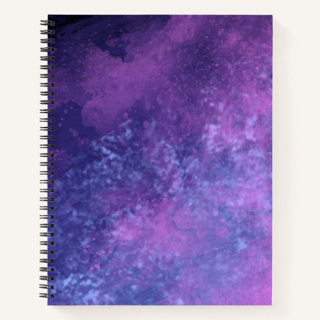 Stylish Storm cloud effect pattern Dark Blue  Notebook (Front)