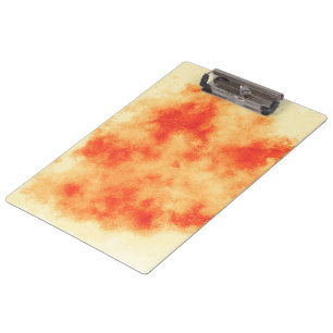 Stylish Storm cloud effect pattern Orange Clipboard