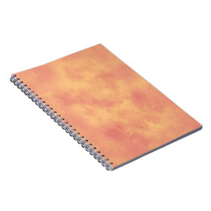 Stylish Storm cloud effect pattern Orange Notebook
