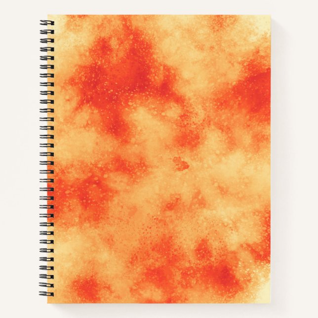 Stylish Storm cloud effect pattern Orange  Notebook (Front)