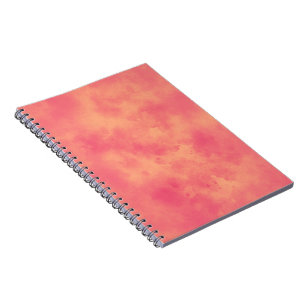 Stylish Storm cloud effect pattern peach Notebook