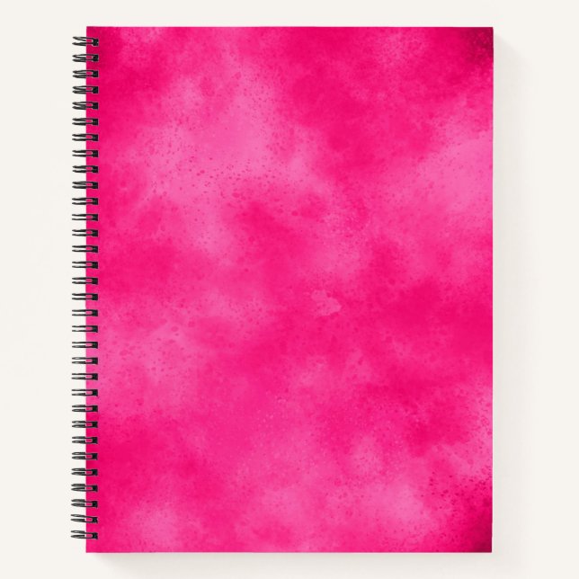 Stylish Storm cloud effect pattern Pink Magenta  Notebook (Front)