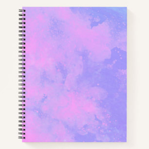 Stylish Storm cloud effect pattern Pink Purple Notebook