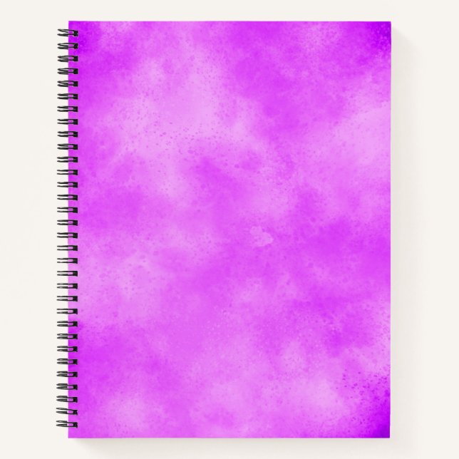 Stylish Storm cloud effect pattern pinky purple Notebook (Front)