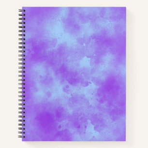 Stylish Storm cloud effect pattern Purple & Blue  Notebook