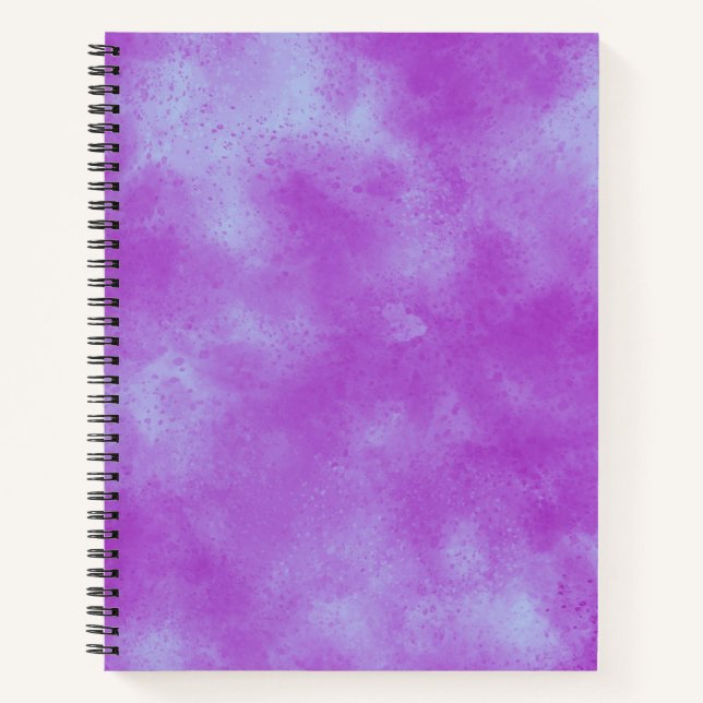 Stylish Storm cloud effect pattern purple  Notebook (Front)