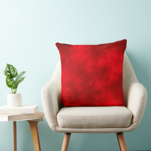 Stylish Storm cloud effect pattern Red Black Throw Pillow