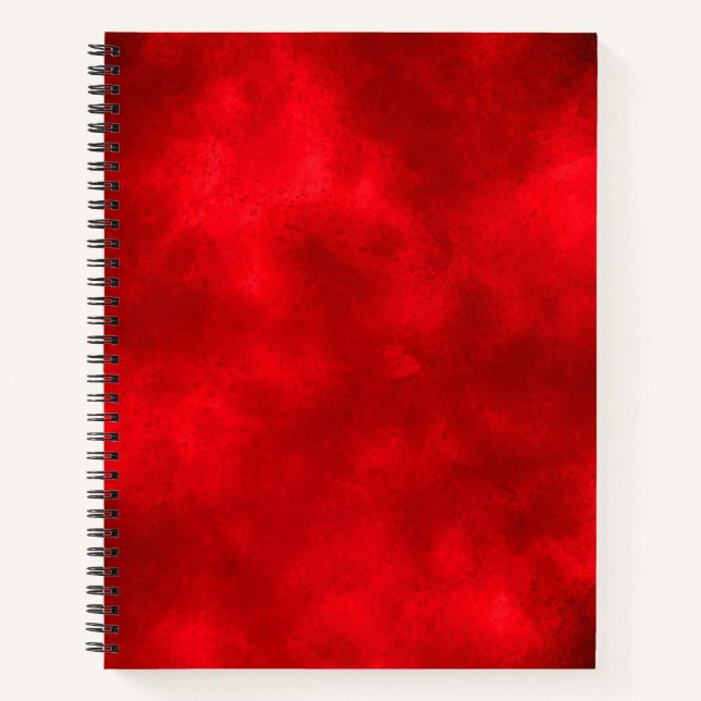 Stylish Storm cloud effect pattern Red Notebook (Front)