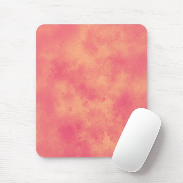 Stylish Storm cloud effect   peach Mouse Pad (With Mouse)