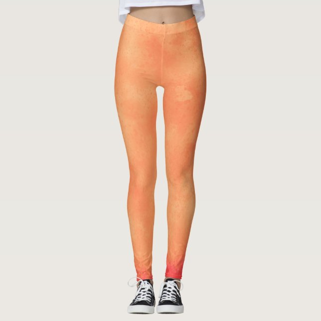 Stylish Storm cloud effect Tropical  Leggings (Front)