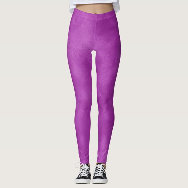 Stylish Storm cloud effect  Violet  Leggings (Front)