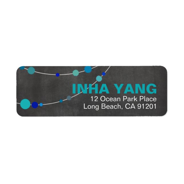 Stylish Strands | chalkboard blue teal (Front)