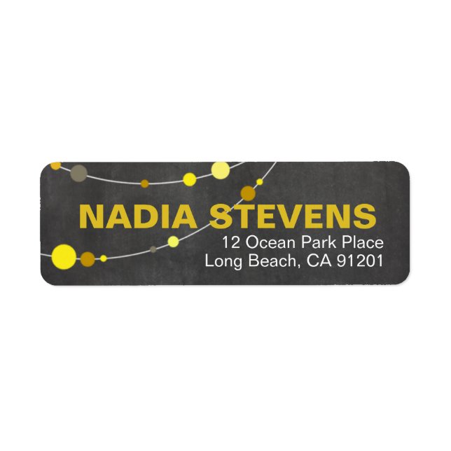 Stylish Strands | chalkboard yellow (Front)