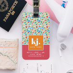 Stylish Summer | Funny Personalized Monogram Luggage Tag<br><div class="desc">Add your contact information to the back or choose to remove. Colourful summer watercolors mixed with bold colour blocking and your monogram. Popping colours to add some cheer. Celebrate the vibrancy of summer with a captivating colour palette. These lively and enchanting hues blend harmoniously, evoking the joyous spirit of the...</div>