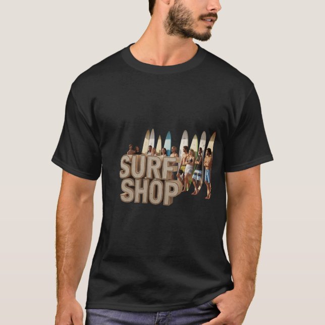Stylish Summer Surf Shop T-Shirt (Front)