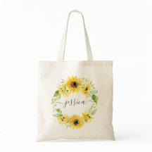 Stylish Sunflower Garden Tote Bag