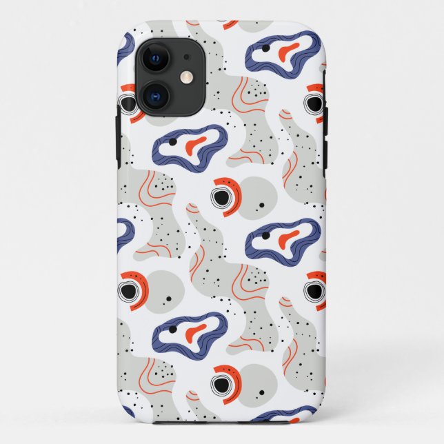 Stylish Swirls and Curbs Abstract Pattern Case-Mate iPhone Case (Back)