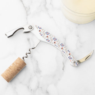 Stylish Swirls and Curbs Abstract Pattern Corkscrew