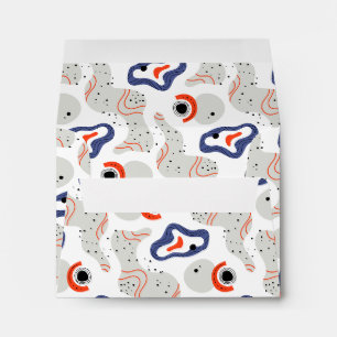 Stylish Swirls and Curbs Abstract Pattern Envelope