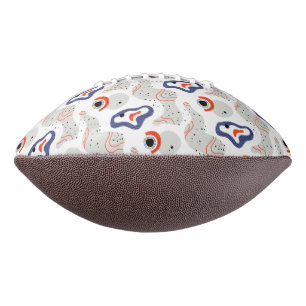Stylish Swirls and Curbs Abstract Pattern Football