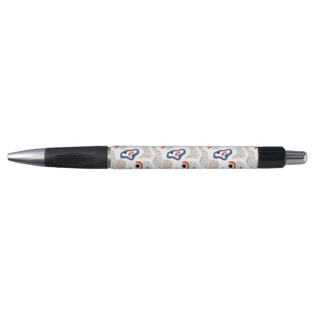 Stylish Swirls and Curbs Abstract Pattern Pen (Front)