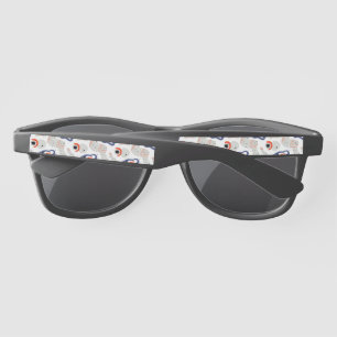Stylish Swirls and Curbs Abstract Pattern Sunglasses