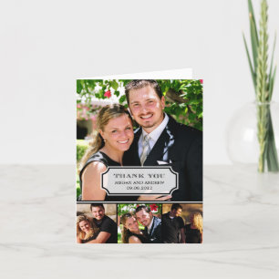 Stylish Tab Thank You Card