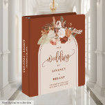 Stylish Terracotta Pampas Sage Boho Floral Wedding Binder<br><div class="desc">✅ For matching items search 205W in my collections ✅ Preserve your most cherished memories with this boho terracotta wedding ring binder and memory album, designed with watercolor florals in terracotta, copper, burnt orange, rust, and dusty orange tones. Featuring soft pampas grass, muted sage greenery, and a chic boho arch,...</div>