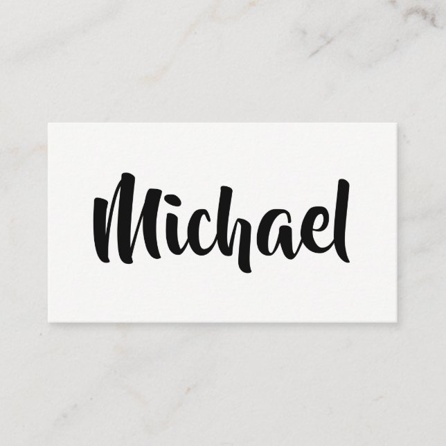 Stylish Text Business Card (Front)