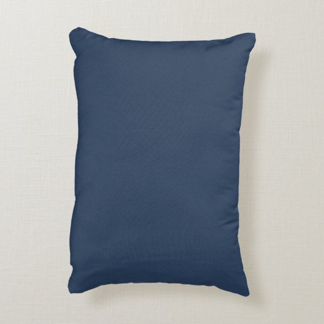 Stylish Textured Blue Decorative Accent Pillow (Back(Vertical))