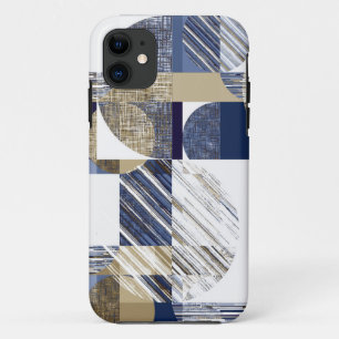 Stylish textured geometric iPhone 11 case