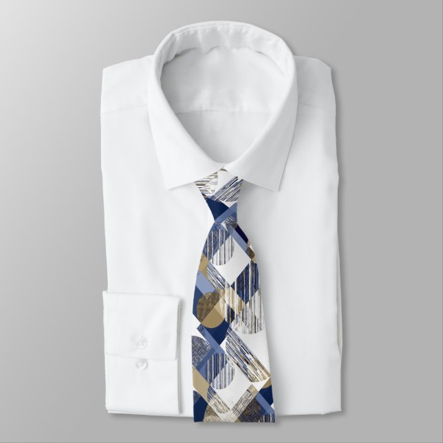 Stylish textured geometric  tie (Tied)