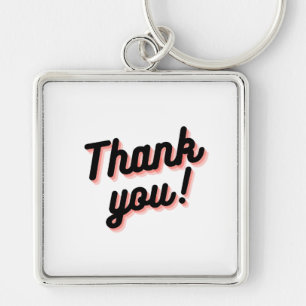 Stylish Thanks Keychain